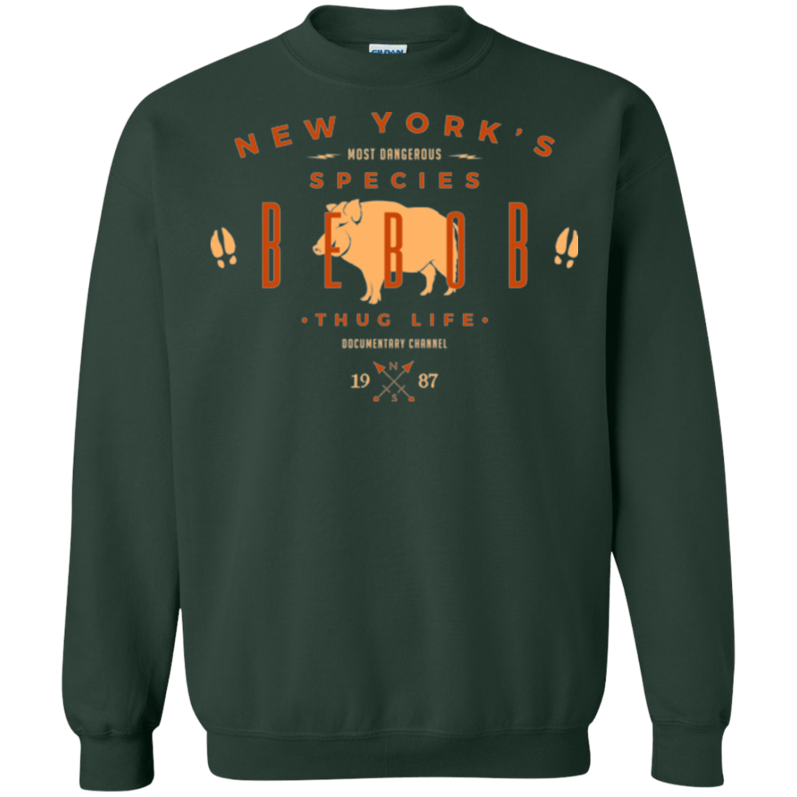 Sweatshirts Forest Green / Small NY SPECIES - BEBOB Crewneck Sweatshirt