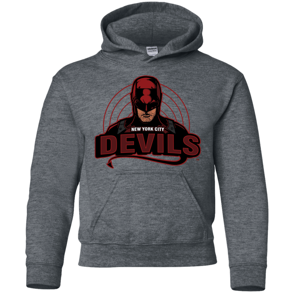Sweatshirts Dark Heather / YS NYC Devils Youth Hoodie