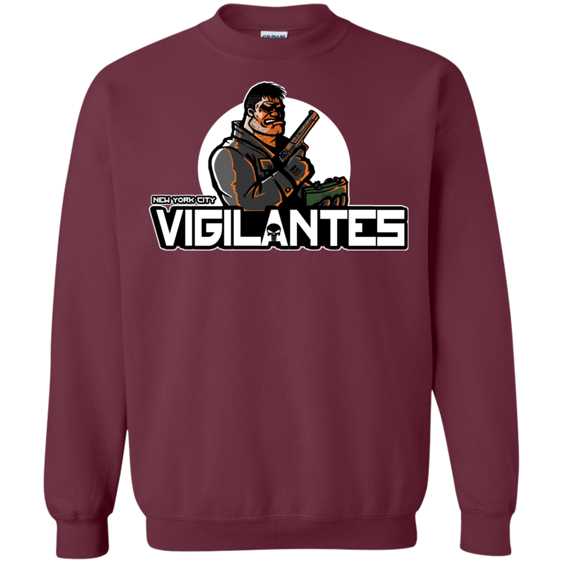 Sweatshirts Maroon / Small NYC Vigilantes Crewneck Sweatshirt