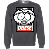 Sweatshirts Dark Heather / S Obese Crewneck Sweatshirt