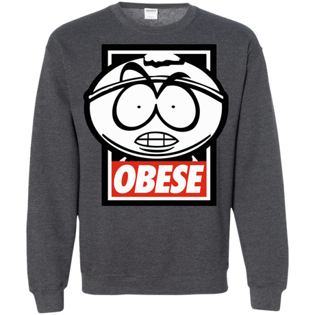 Sweatshirts Dark Heather / S Obese Crewneck Sweatshirt