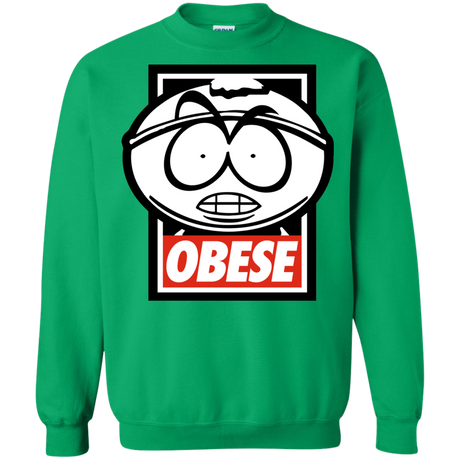 Sweatshirts Irish Green / S Obese Crewneck Sweatshirt