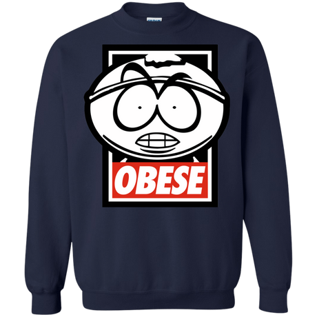 Sweatshirts Navy / S Obese Crewneck Sweatshirt