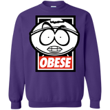 Sweatshirts Purple / S Obese Crewneck Sweatshirt