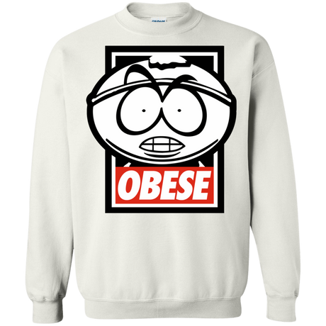 Sweatshirts White / S Obese Crewneck Sweatshirt