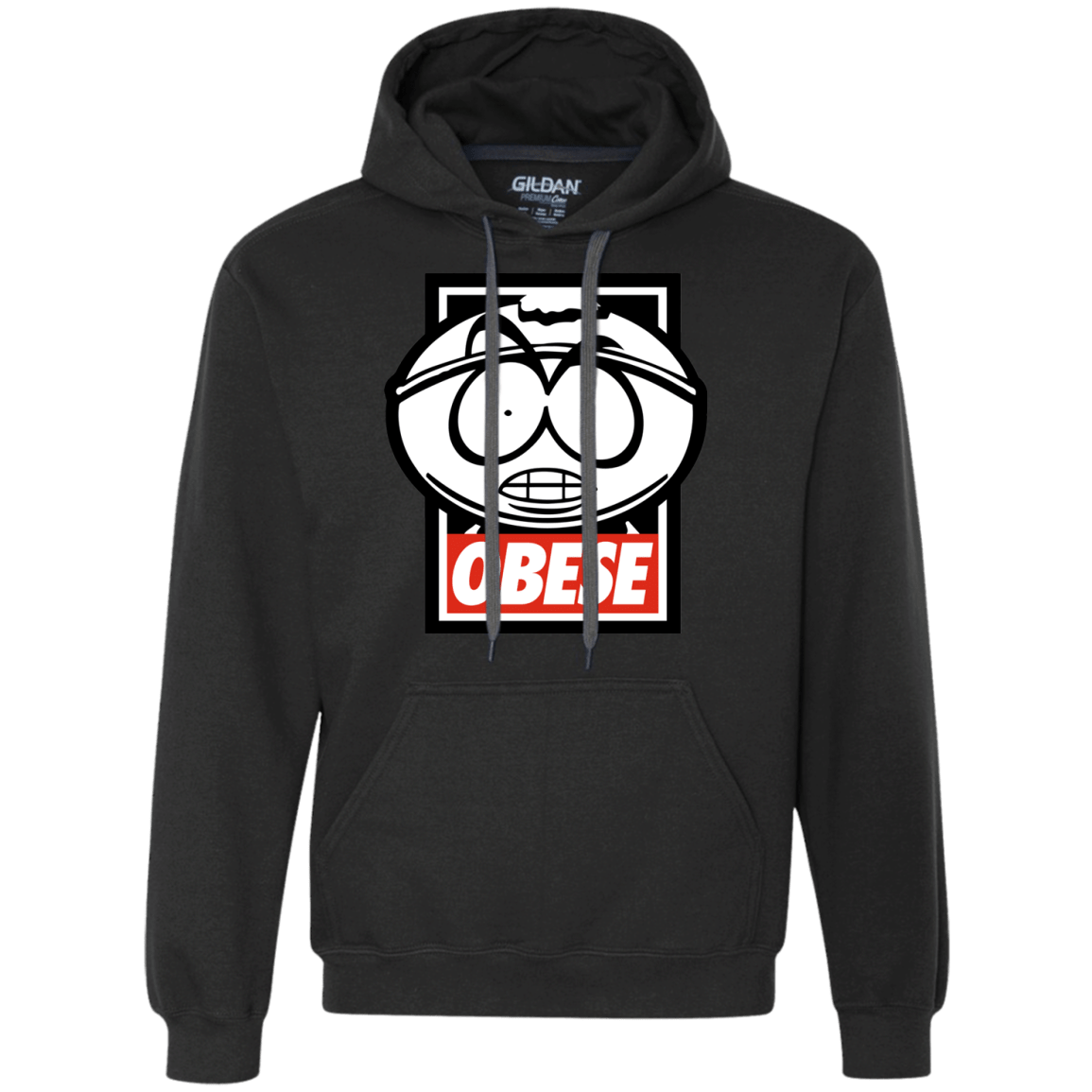 Sweatshirts Black / S Obese Premium Fleece Hoodie