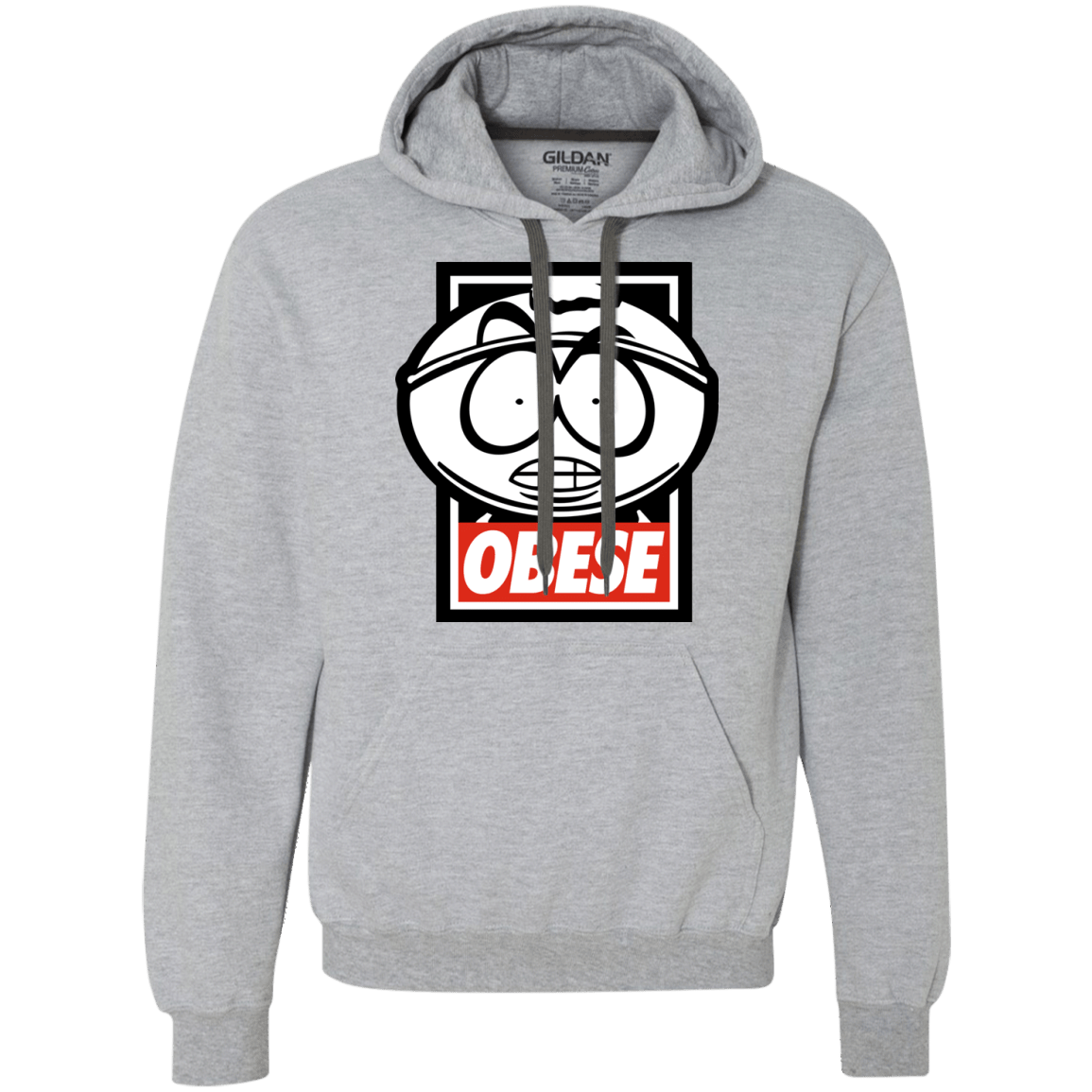 Sweatshirts Sport Grey / S Obese Premium Fleece Hoodie