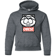 Sweatshirts Dark Heather / YS Obese Youth Hoodie