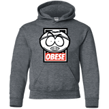 Sweatshirts Dark Heather / YS Obese Youth Hoodie