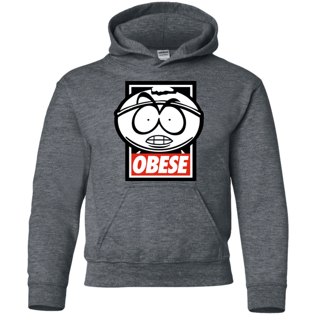 Sweatshirts Dark Heather / YS Obese Youth Hoodie