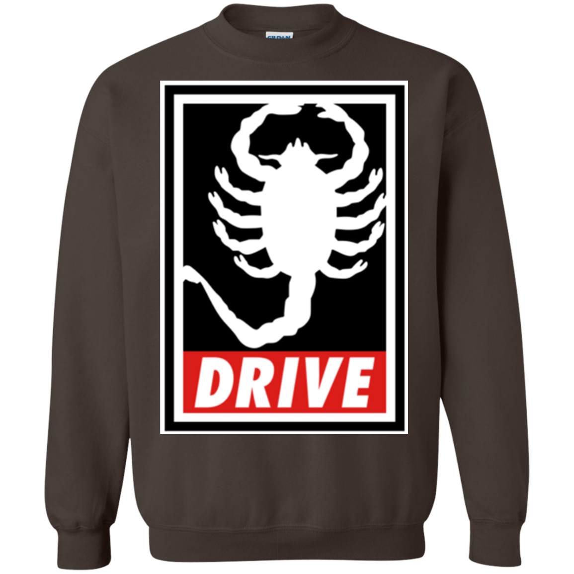 Sweatshirts Dark Chocolate / Small Obey and drive Crewneck Sweatshirt