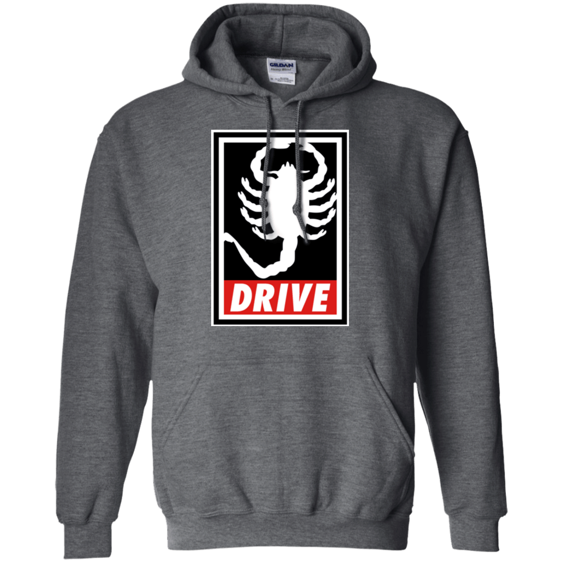 Sweatshirts Dark Heather / Small Obey and drive Pullover Hoodie