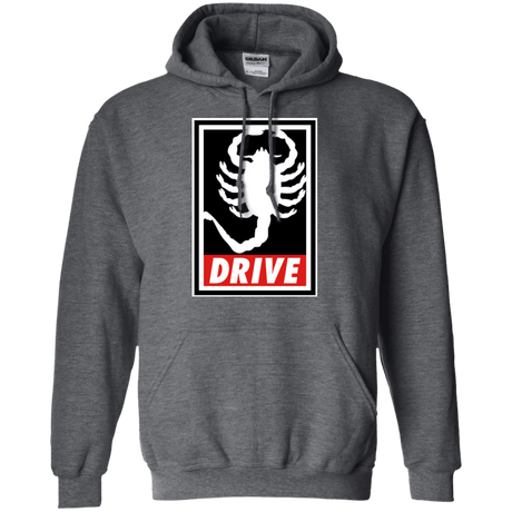 Sweatshirts Dark Heather / Small Obey and drive Pullover Hoodie