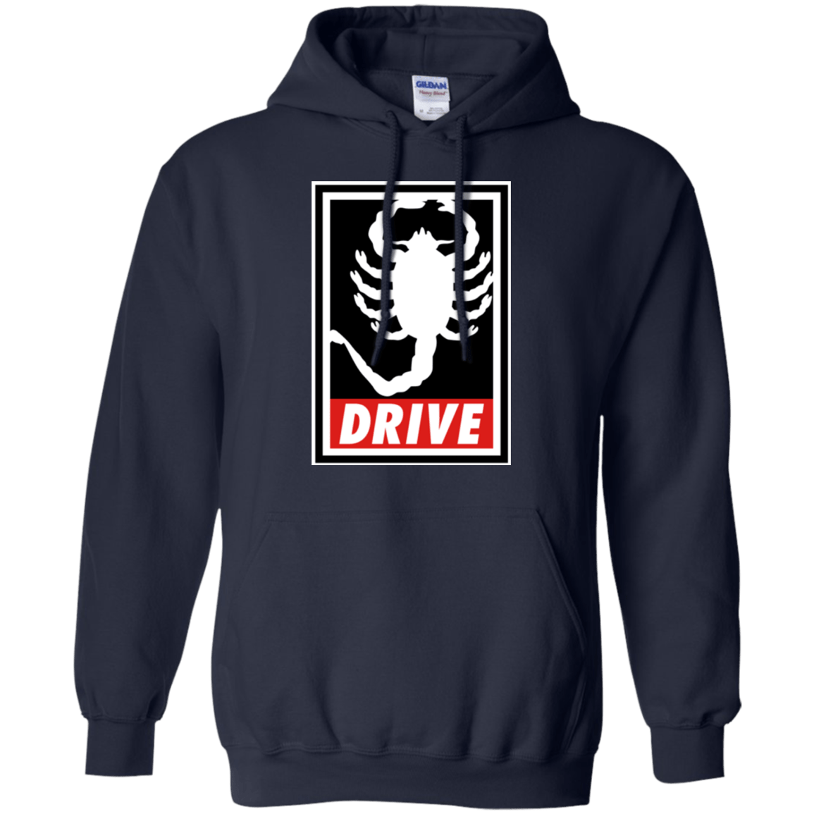 Sweatshirts Navy / Small Obey and drive Pullover Hoodie