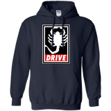 Sweatshirts Navy / Small Obey and drive Pullover Hoodie