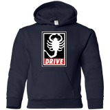 Sweatshirts Navy / YS Obey and drive Youth Hoodie