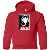 Sweatshirts Red / YS Obey and drive Youth Hoodie
