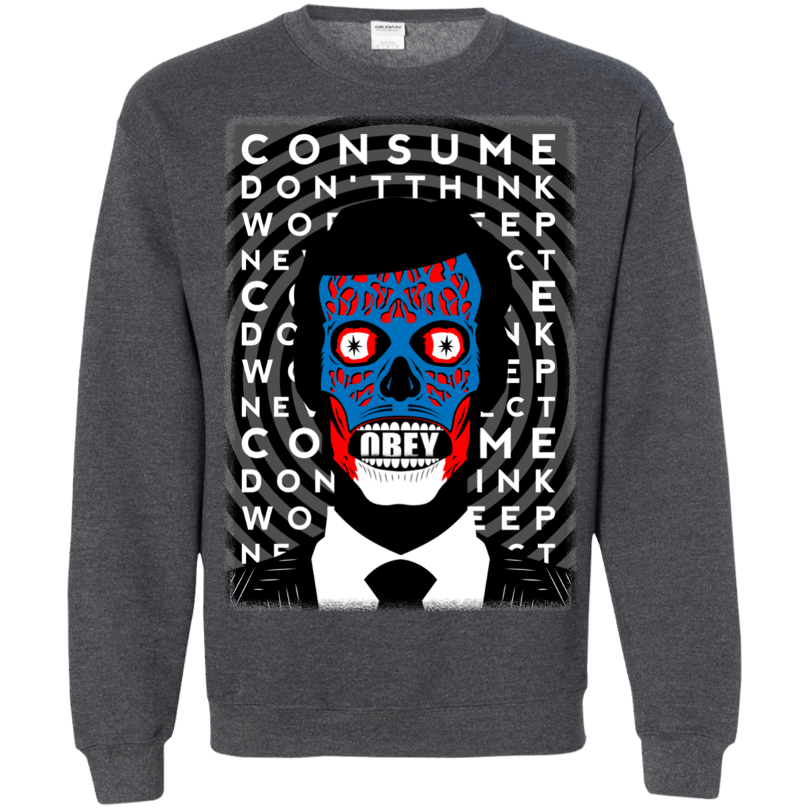 Sweatshirts Dark Heather / Small OBEY Crewneck Sweatshirt