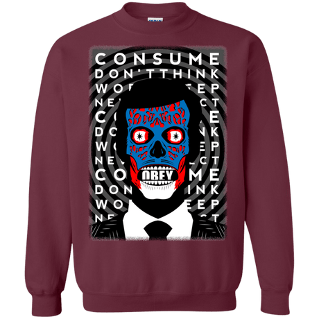 Sweatshirts Maroon / Small OBEY Crewneck Sweatshirt