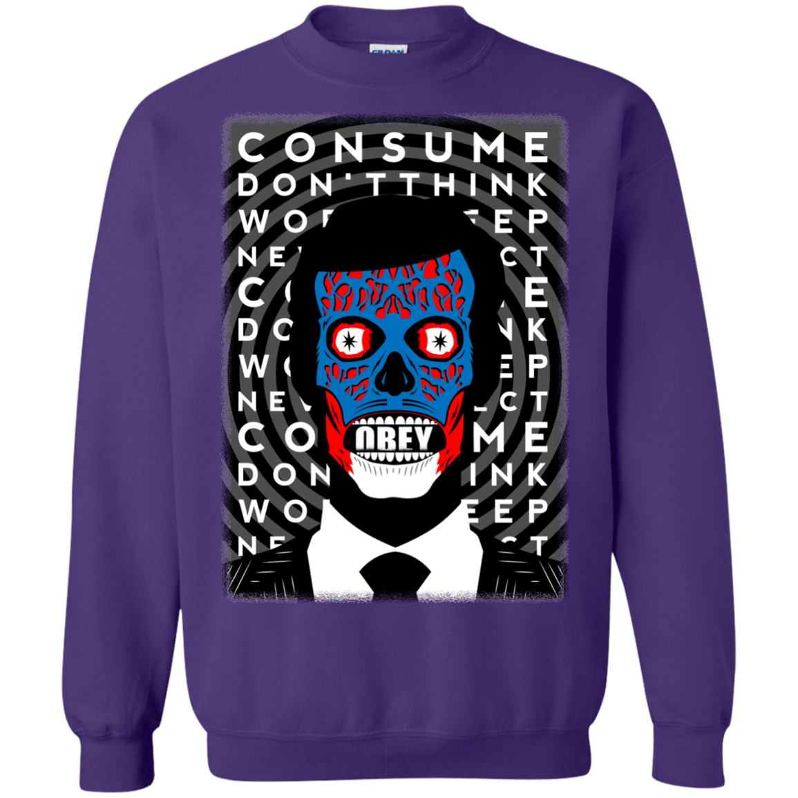 Sweatshirts Purple / Small OBEY Crewneck Sweatshirt