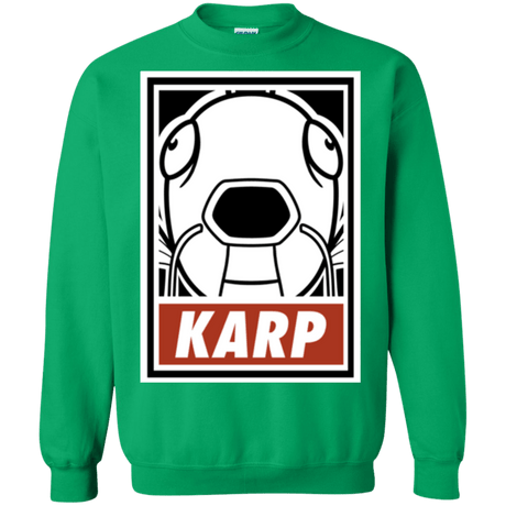 Sweatshirts Irish Green / Small Obey Karp Crewneck Sweatshirt