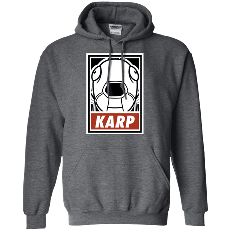 Sweatshirts Dark Heather / Small Obey Karp Pullover Hoodie