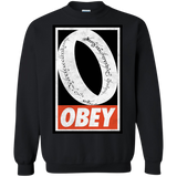Sweatshirts Black / S Obey One Ring Crewneck Sweatshirt