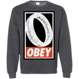 Sweatshirts Dark Heather / S Obey One Ring Crewneck Sweatshirt
