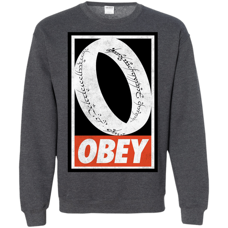 Sweatshirts Dark Heather / S Obey One Ring Crewneck Sweatshirt