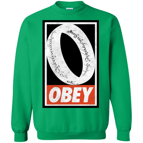 Sweatshirts Irish Green / S Obey One Ring Crewneck Sweatshirt