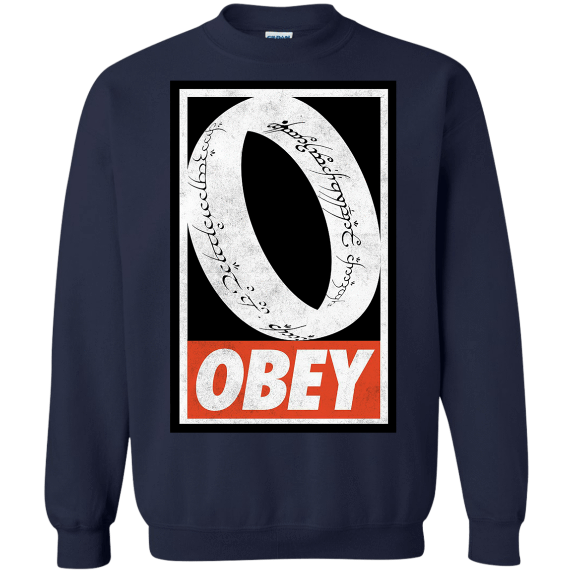 Sweatshirts Navy / S Obey One Ring Crewneck Sweatshirt