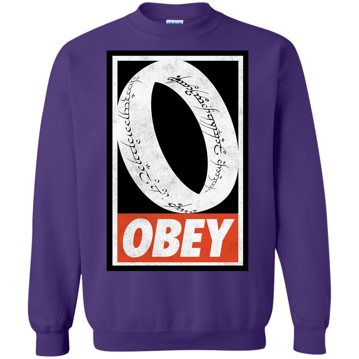 Sweatshirts Purple / S Obey One Ring Crewneck Sweatshirt