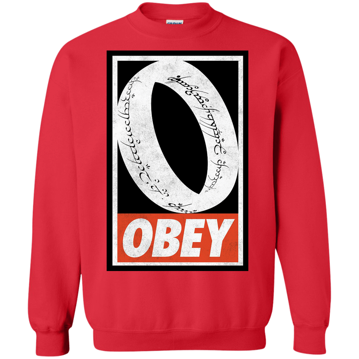Sweatshirts Red / S Obey One Ring Crewneck Sweatshirt