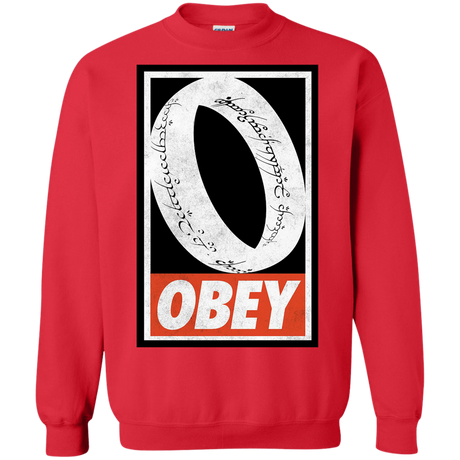 Sweatshirts Red / S Obey One Ring Crewneck Sweatshirt