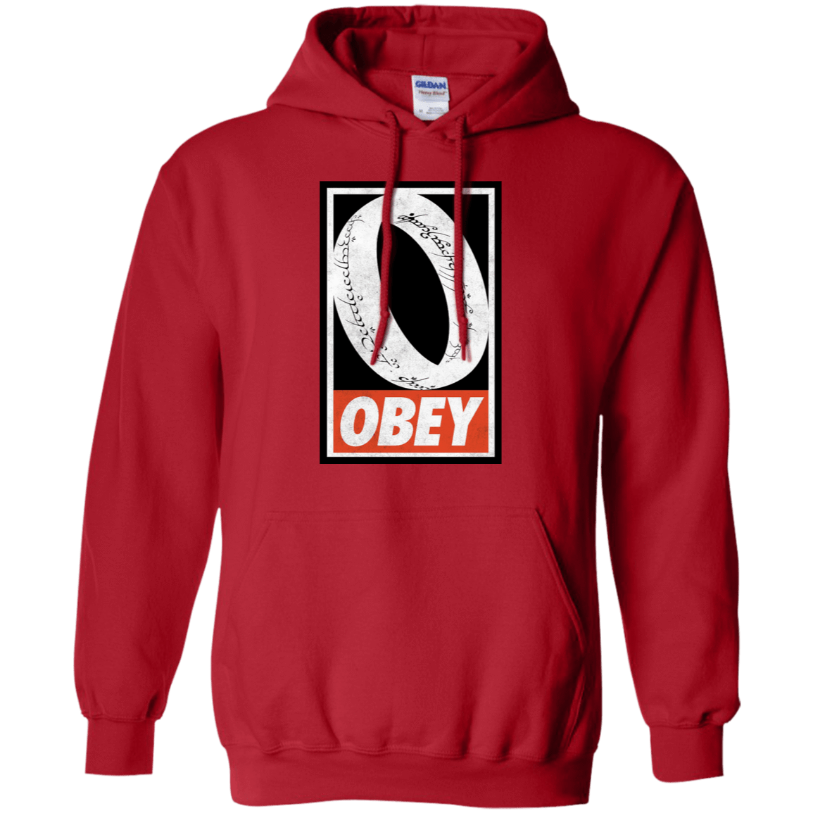 Sweatshirts Red / S Obey One Ring Pullover Hoodie