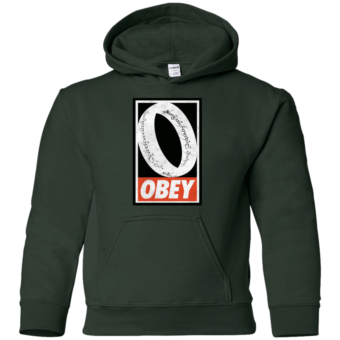 Sweatshirts Forest Green / YS Obey One Ring Youth Hoodie