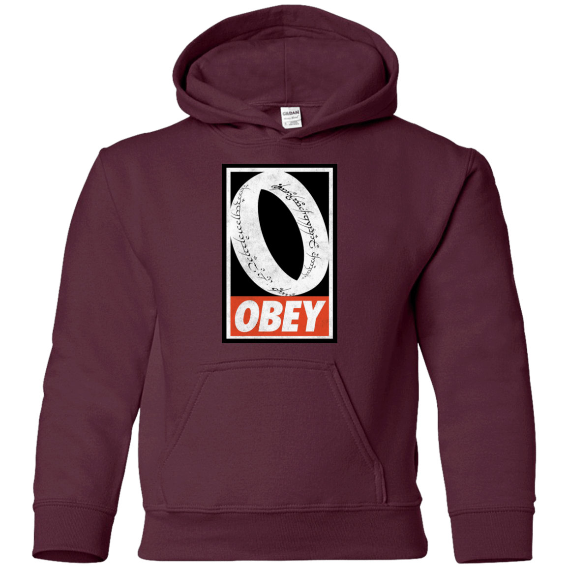 Sweatshirts Maroon / YS Obey One Ring Youth Hoodie