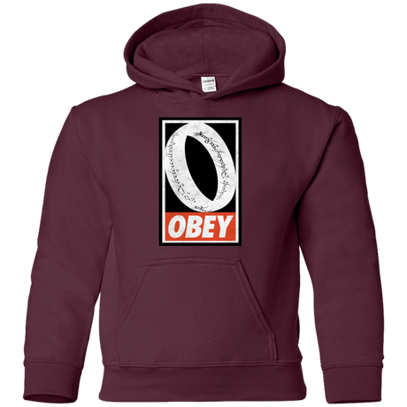 Sweatshirts Maroon / YS Obey One Ring Youth Hoodie