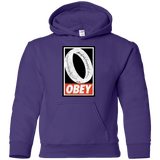 Sweatshirts Purple / YS Obey One Ring Youth Hoodie