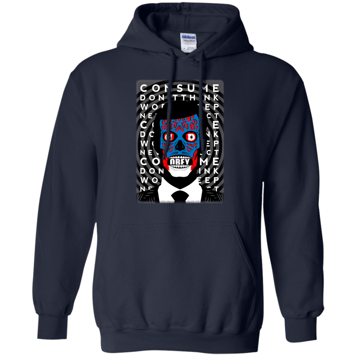Sweatshirts Navy / Small OBEY Pullover Hoodie