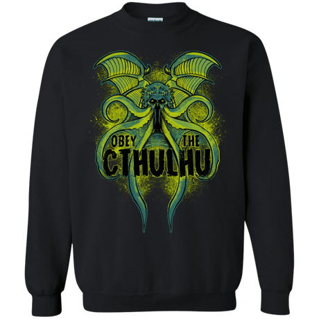 Sweatshirts Black / S Obey the Cthulhu Neon Crewneck Sweatshirt