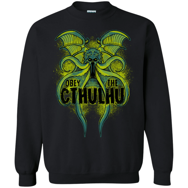 Sweatshirts Black / S Obey the Cthulhu Neon Crewneck Sweatshirt