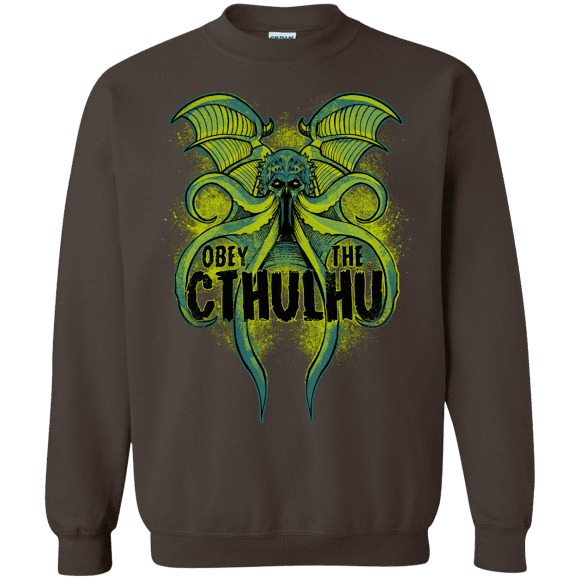 Sweatshirts Dark Chocolate / S Obey the Cthulhu Neon Crewneck Sweatshirt