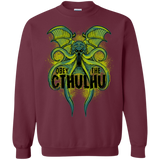 Sweatshirts Maroon / S Obey the Cthulhu Neon Crewneck Sweatshirt