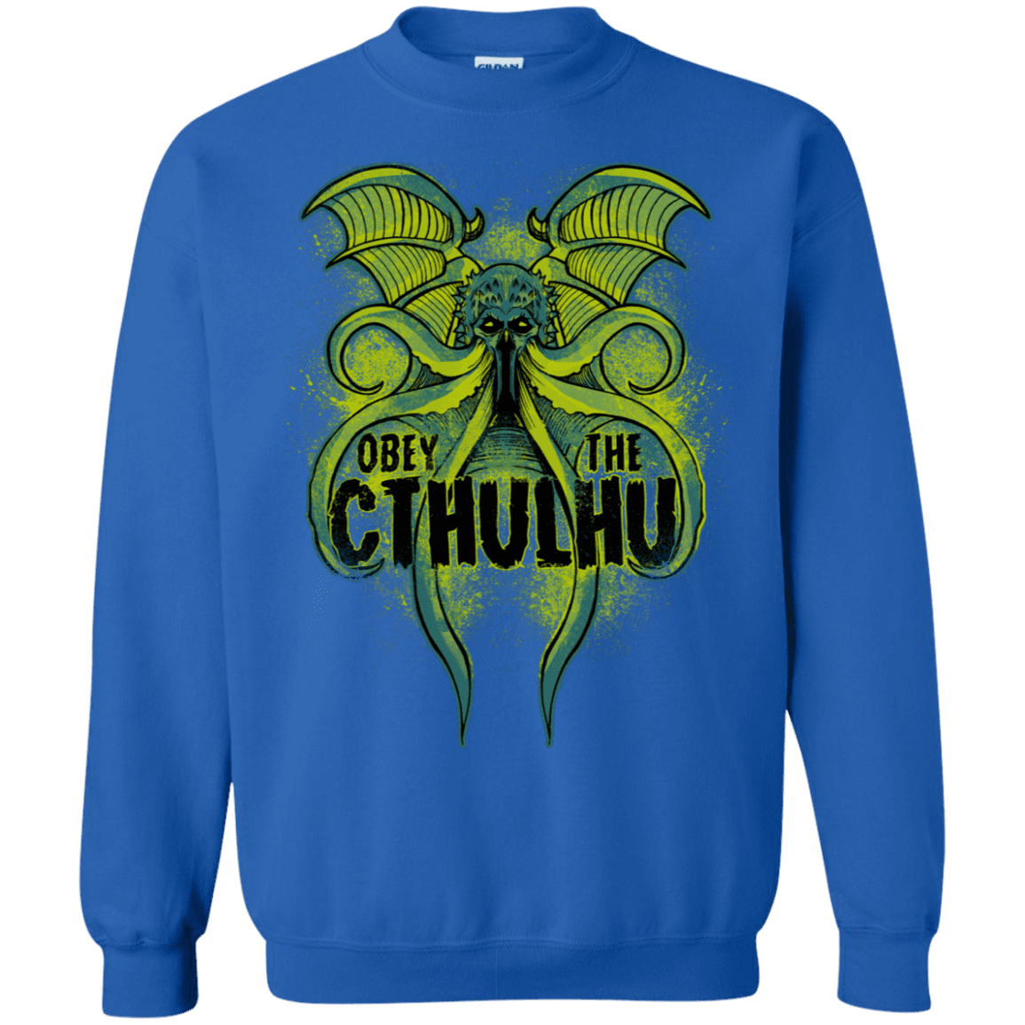 Sweatshirts Royal / S Obey the Cthulhu Neon Crewneck Sweatshirt