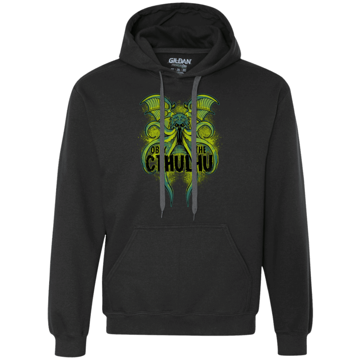 Sweatshirts Black / S Obey the Cthulhu Neon Premium Fleece Hoodie