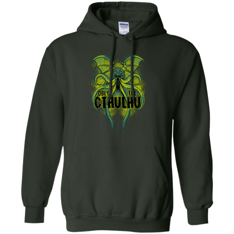 Sweatshirts Forest Green / S Obey the Cthulhu Neon Pullover Hoodie