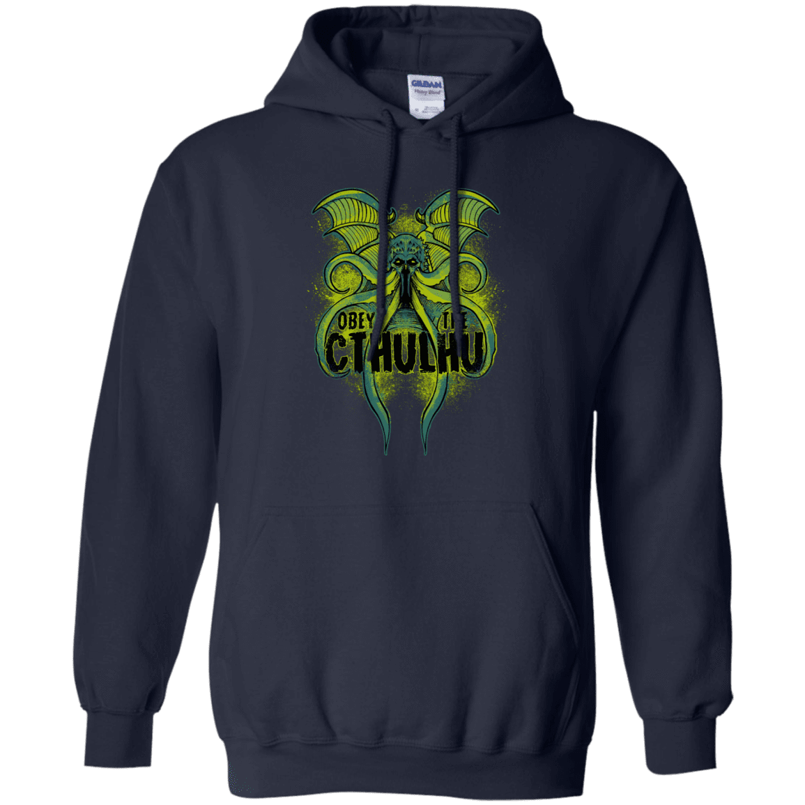 Sweatshirts Navy / S Obey the Cthulhu Neon Pullover Hoodie