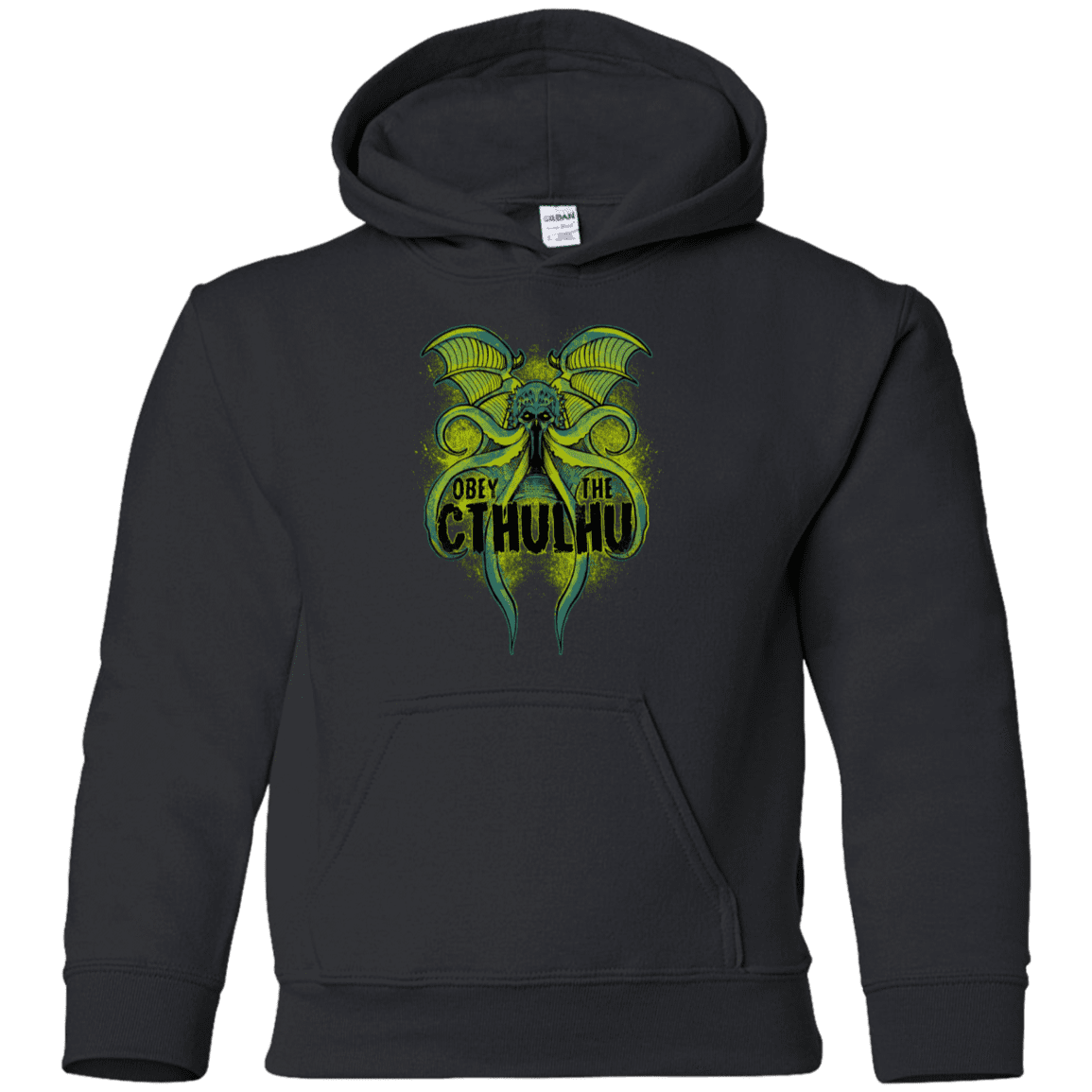 Sweatshirts Black / YS Obey the Cthulhu Neon Youth Hoodie