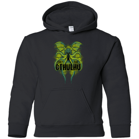 Sweatshirts Black / YS Obey the Cthulhu Neon Youth Hoodie